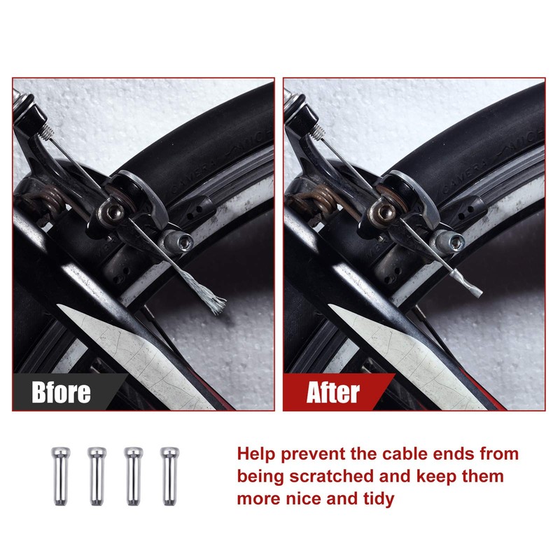 Boao 4 Pack Bike Gear Cable for Bicycles Universal Mountain