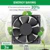 WDERAIR Small 120mm x 25mm EC 4 Inch Brushless Cooling