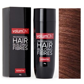 VolumON Professional Hair Building Keratin Fibre for Red Brown