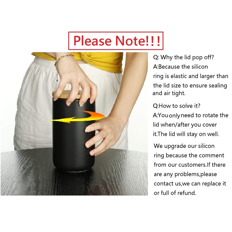 Ceramic Food Storage Jar Canister Modern Design Food Canisters with