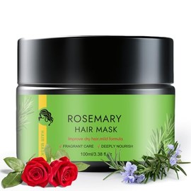 100 ml Rosemary Strengthening Hair Mask, Long-Lasting Effect Hair Mask, Reconstruct Hair Mask for Unruly Hair, Hair Care Shine, Nourishes and Protects, Easy to Use