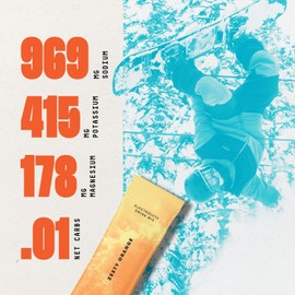 Keto Chow SALTT Electrolytes Powder Packets, Zesty Orange (30 Hydration Packets) - Magnesium, Potassium, Sodium, Trace Minerals - Vegan, Sugar Free, Gluten Free - Travel Essentials - Made in USA