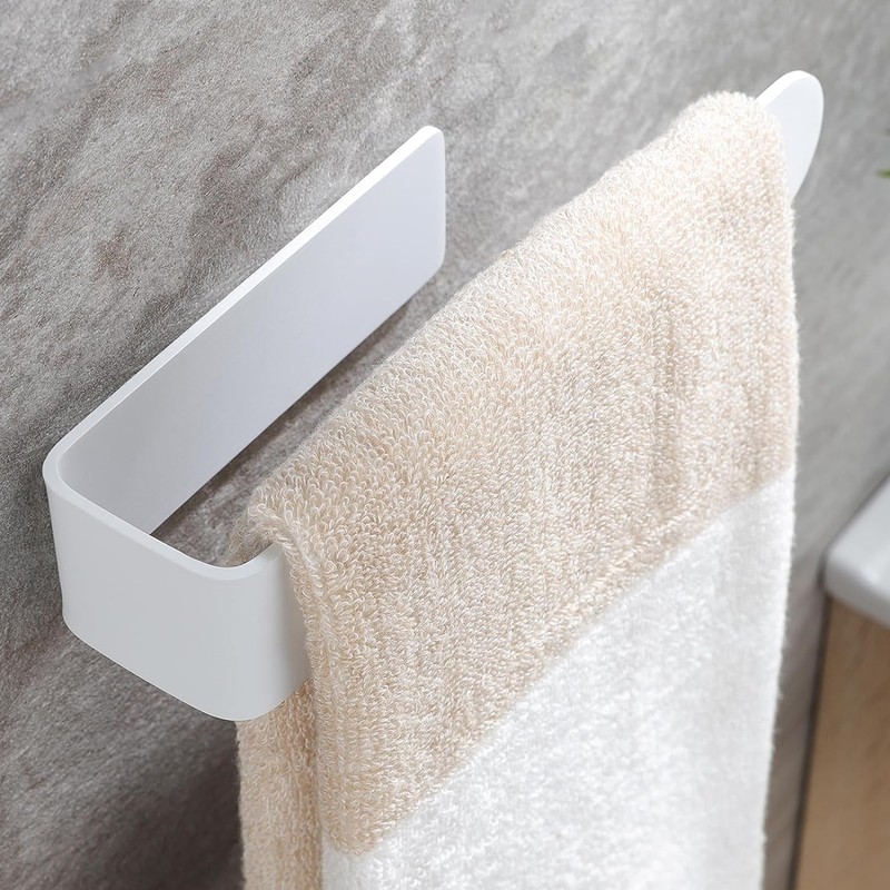 Self Adhesive Hand Towel Holder U Shaped Space Saving Acrylic