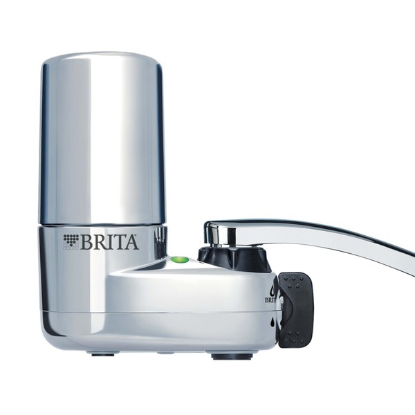 Faucet-Mount Water Filtration System, Chrome