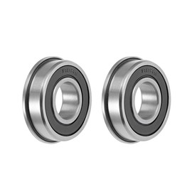 sourcing map Flange Ball Bearing Chrome ABEC-3 Bearing FR8-2RS 2Qty