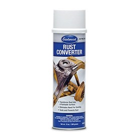 Eastwood Polymeric Rust Converter | Convert Metal Rust into a Protected Primed Surface | Rust Remover Sealant & Protection Primer | Ready to Paint Automotive Undercoating | Black 11 Oz Aerosol Can