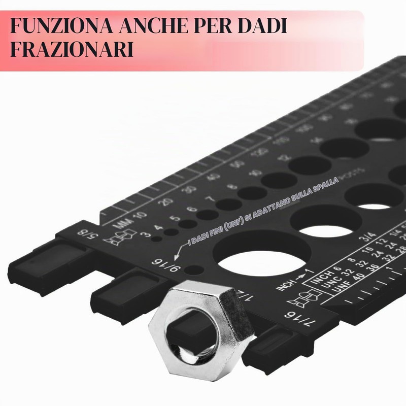 Verifica Filettatura per Dadi e Bulloni, Misuratore per Viti e