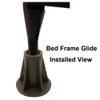Home's Place Steel Stem Bed Frame Feet to Replace Wheels.