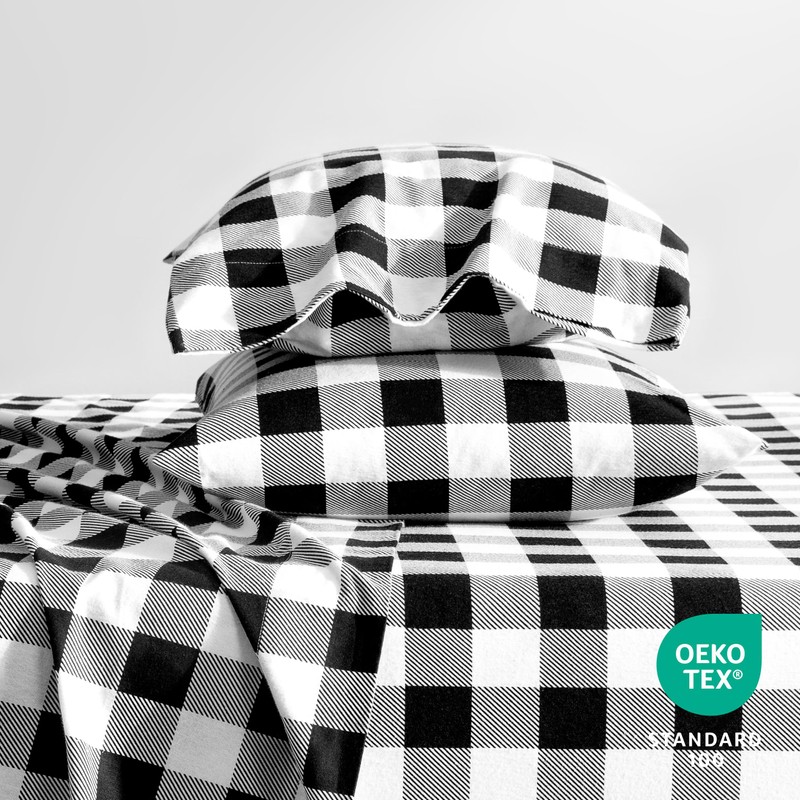 Bare Home Cotton Flannel Sheet Set Prints, 100% Cotton, Velvety