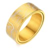 Adreamz 8mm Gold Spinner Computer Circuit Board Ring For Men