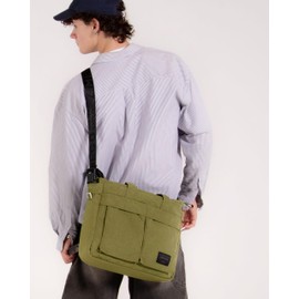 ZIMEGO Stylish Casual Business Laptop Tote Bag – Durable Travel Crossbody Shoulder Bag, Olive