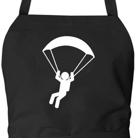 Huuraa Cooking Apron Paragliding Paragliding Gift Black Cotton Paragliding Gift Idea