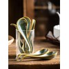Gomakren Soup Spoons Set of 6, Asian Soup Spoons 6.5