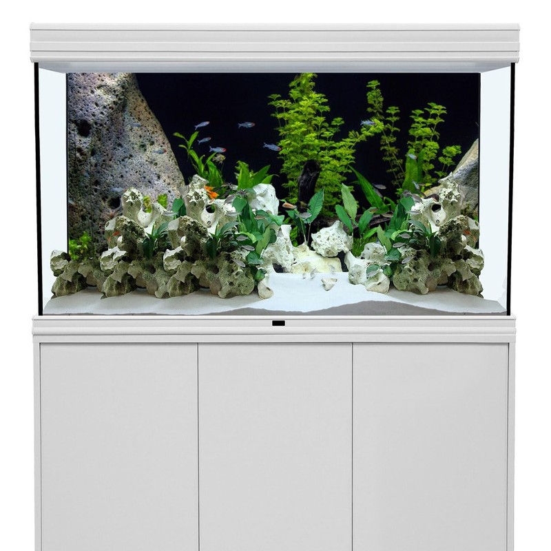 AWERT Vinyl Underwater Aquatic Plant Fish Tank Background Stone River