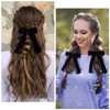 CustomyLife 1pcs Black Lace Hair Bow Clip Coquette Bow Barrettes