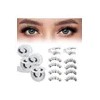 Kit De Pestañas Postizas Magnéticas Con Clip 2 Pares