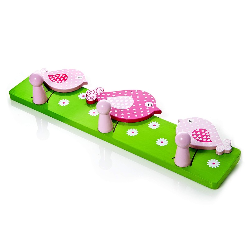 Mousehouse Gifts Pink Bird Coat Hook Wall Hook for Girls