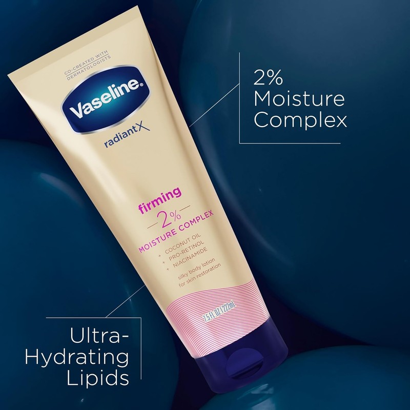 Vaseline RadiantX Loción Corporal Reafirmante Vainilla 222ml