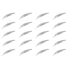 Value Sport Jerkbait Fishing Lure Blanks, 20pcs Unpainted Minnow Blank Lures Set,Musky Lure Blanks, Fishing DIY Hard Lures (14cm/14.3g)