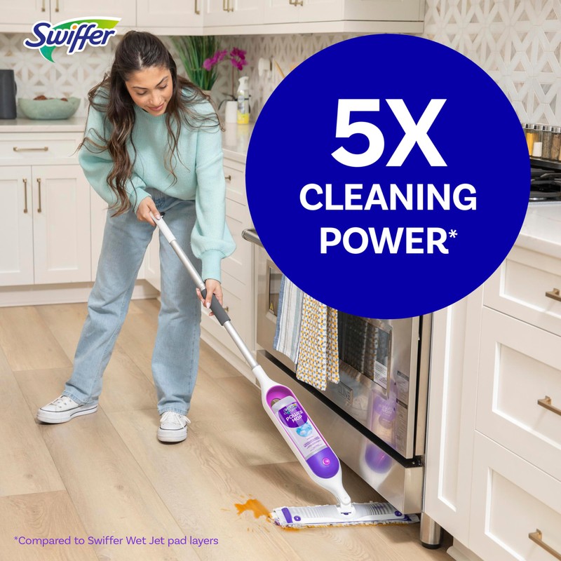 Swiffer PowerMop Multi-Surface Mop Kit for Floor Cleaning, Includes PowerMop,