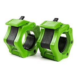 1ne(™) Olympic Jaw Barbell and Dumbbell Bar Lock Clips Collars Set (Pair) (Gr...