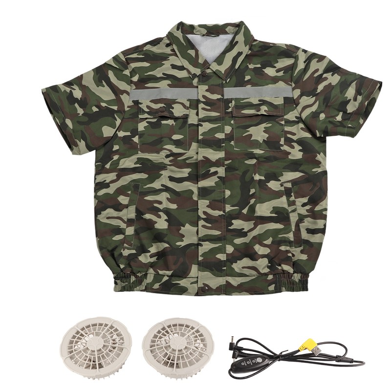 Cooling Fan Jacket with 2 Fan 3 Levels Adjustable Fast
