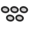 Haobase 5Pcs Black Rubber Flat Washer 3/4" 24mm OD 16mm