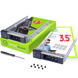 WorkDone 2 Pack - 3.5 Inch Hard Drive Caddy Tray - Compatible with Dell PowerEdge Server - 14th Gen R340 R440 R540 R640 R740 R740xd2 R6415 R7415 R7425 - X7K8W Bracket Case Carrier