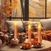 Baquler 6 Pcs Fall Flameless Candles Real Wax Hand Dipped