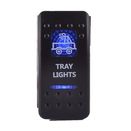 Tray Work Lamp Light Cargo Rocker Switch ON-OFF Blue DUAL LED 12v 24v Pick UP for Trucks Camper Yacht