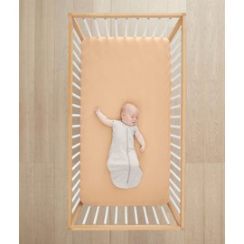 ergoPouch Cot Organic Cotton Fitted Sheet, Wheat