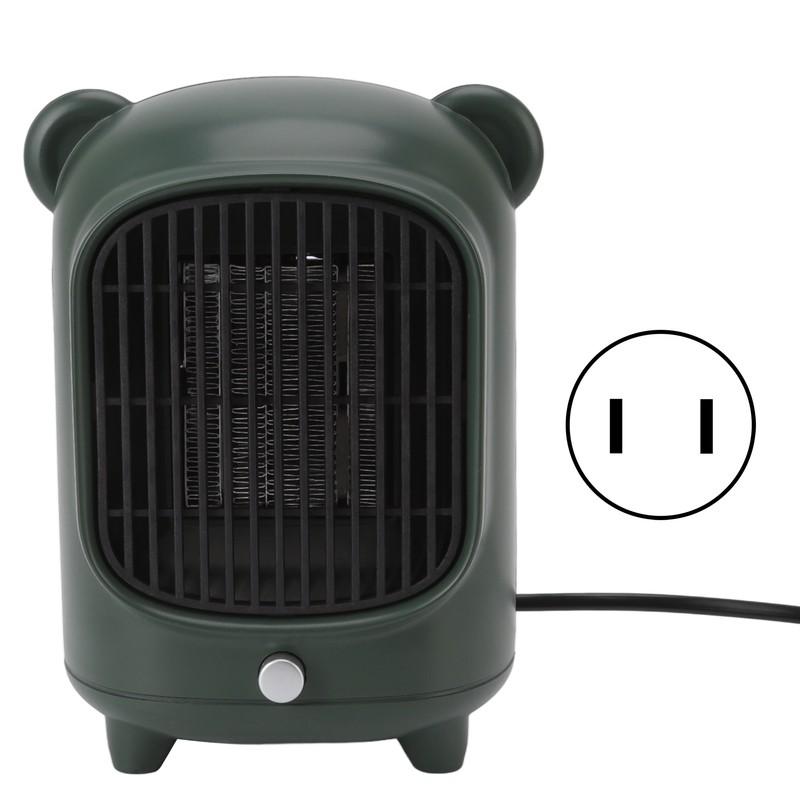 Space Heater Fast Quiet Heating Green Portable Mini Desktop Electric