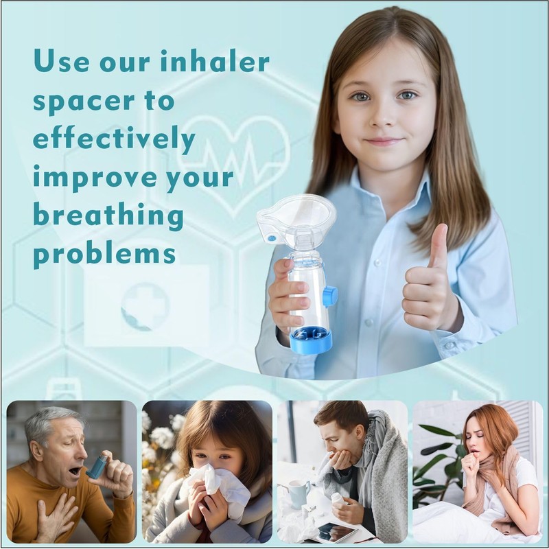 Soft Silicone Inhaler Spacers for Adults and Kids - Fun