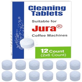 VUTEE Cleaning Tablets 64308 Suitable for Jura Coffee Machines (12 Count)