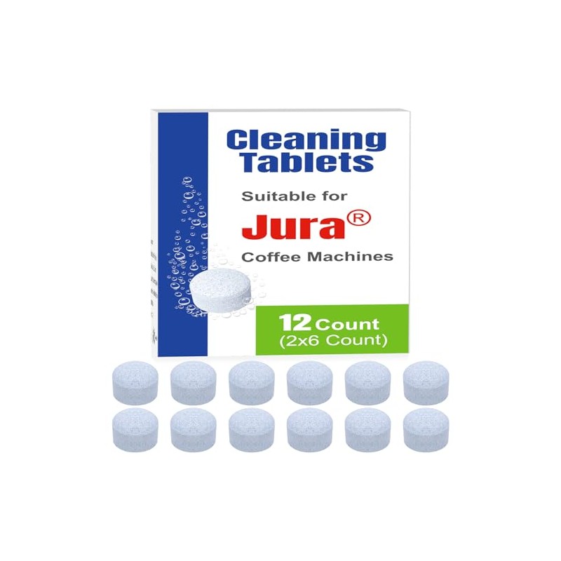 VUTEE Cleaning Tablets 64308 Suitable for Jura Coffee Machines (12