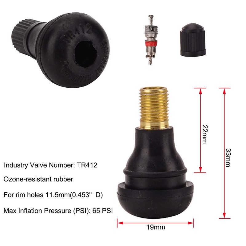 Febrytold Tire Valve Stem Tool Remover & Installation, 6 Pcs