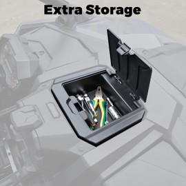 SAUTVS - Caja de almacenamiento para consola central Polaris RZR PRO XP/PRO R/Turbo R, compartimento central para almacenamiento Polaris RZR PRO XP/ XP4 2020-2024, RZR PRO R/Turbo R/ R4 2022 2023 2024