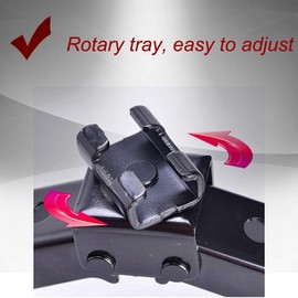 Rustproof Scissor Jack RV Trailer Camper Stabilizer Leveling Scissor Jacks with Speed Crank Handle, Black Steel Scissor Jack, 2 ton(4,400lbs) Capacity, Lift Auto Repair Tool Adjustable Height 90-360mm