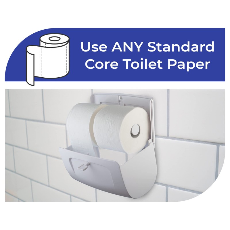 Commercial Toilet Paper Dispenser Wall Mount, Double (2 Roll) Locking