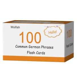 100 Essential German Phrases Flash Cards for Adults - Learn German Phrases for Beginners with Durable & Portable Flashcards- German Flashcards Simple Phrases