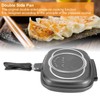 Portable Double Sided Grill Pan with Anti Burn Handle 32cm