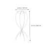 PACKOVE 2Pcs Foldable White Wig Displaying Racks Portable Household Wig