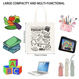 TSOTMO Occupational Therapy Tote Bag OT Gift Occupational Therapist Graduation Gifts for Sister Daughter (Therapy fine toteCA)
