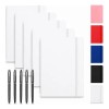 5pcs Libreta A5 Pasta Dura Escolar Oficina 5 Bolígrafos