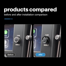 KUNGKIC for 2022 2023 2024 2025 Subaru WRX Audio Volume Tune Knob Button Cover Sport Style Interior Decorated Aluminum Alloy Knob Ring Covers Accessories