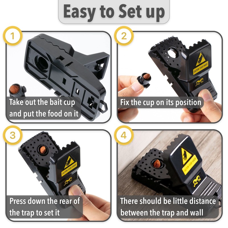 Mr. Pen- Mouse Traps, 3 Pack, Mice Trap, Mice Traps
