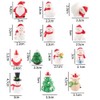Vctitil 13 Pieces Christmas Mini Decorations Micro Statues Santa Claus,