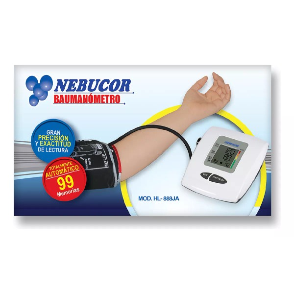 Nebucor Monitor De Presión Arterial Digital De Brazo Nebucorhl-888ja