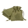 HARFINGTON 5pcs Small Double Drawstring Bags, 2.8" x 3.5" Cotton