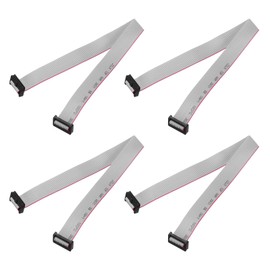 sourcing map 4 Pcs IDC Flat Ribbon Cable, 2mm Pitch 16mm Width 30cm Long 16 Pin FC to FC Flat Ribbon Connector Jumper Wire for PC, LED Displays